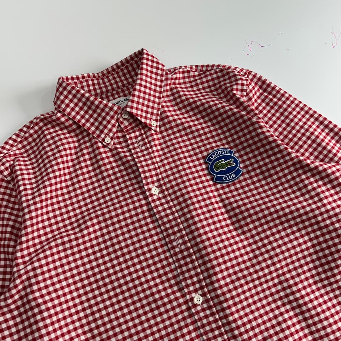 Lacoste 라코스테 레드 체크 셔츠 상품이미지4