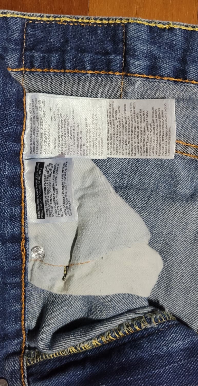 리바이스 505 청바지 W38 L32 상품이미지4