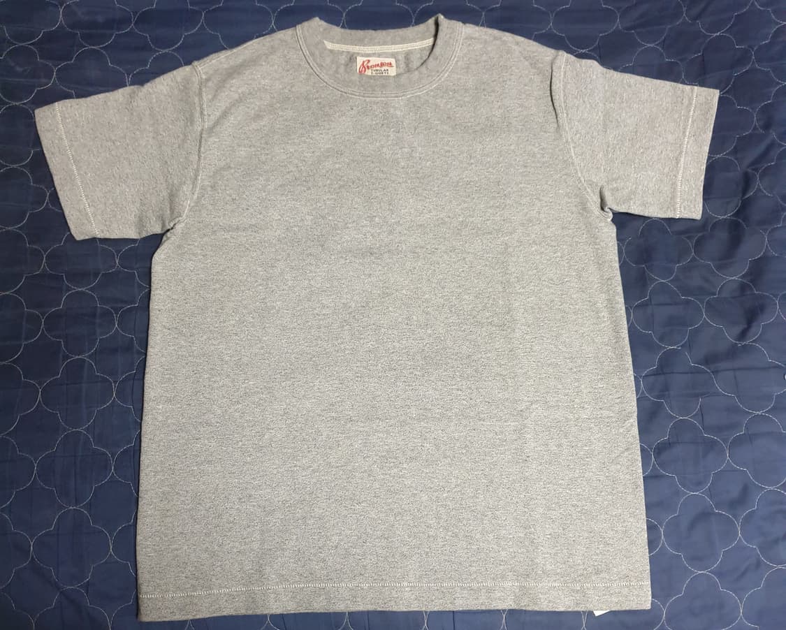 브론슨 튜블러 10.5oz 스펀코튼 루프힐 반팔티 헤더그레이 (S) 상품이미지1