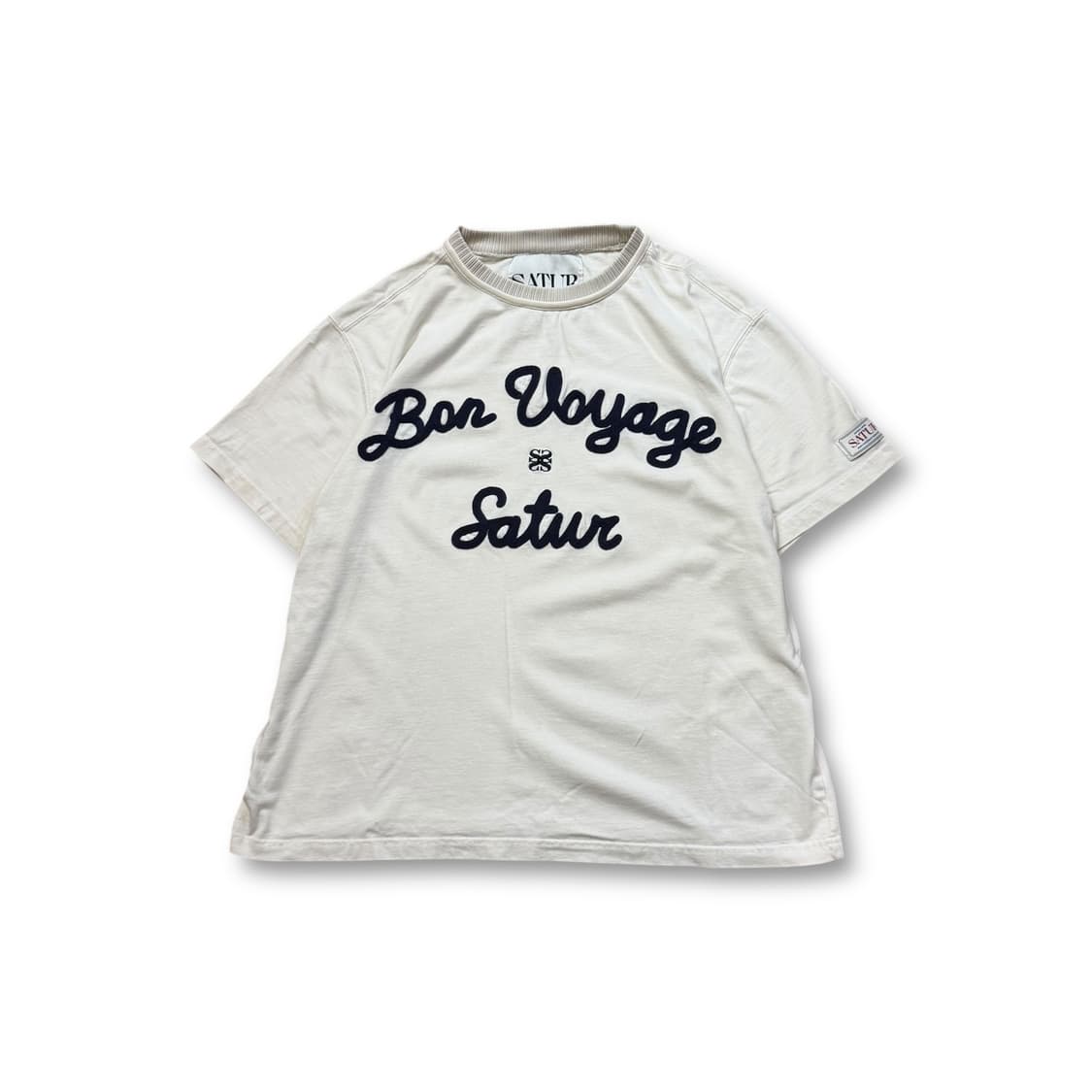 세터 로고 자수 보야지 반팔 티셔츠 상품이미지1