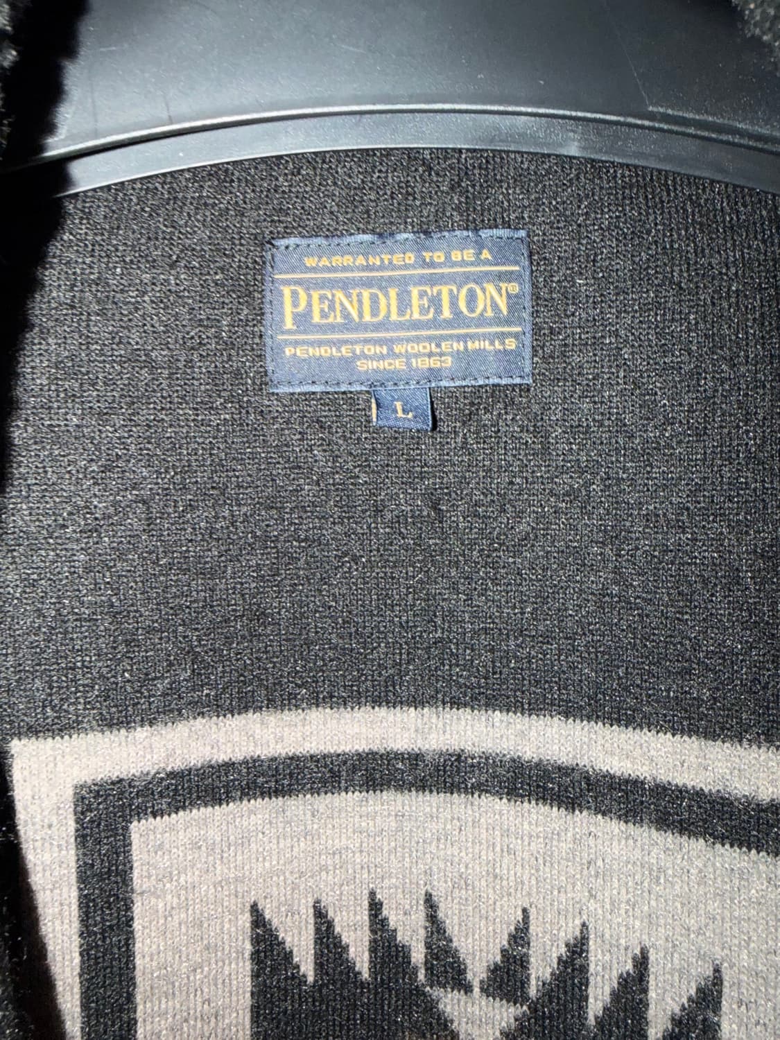 펜들턴 / PWM 스탠드 플리스 배스트 나바호 블랙 / L 상품이미지8