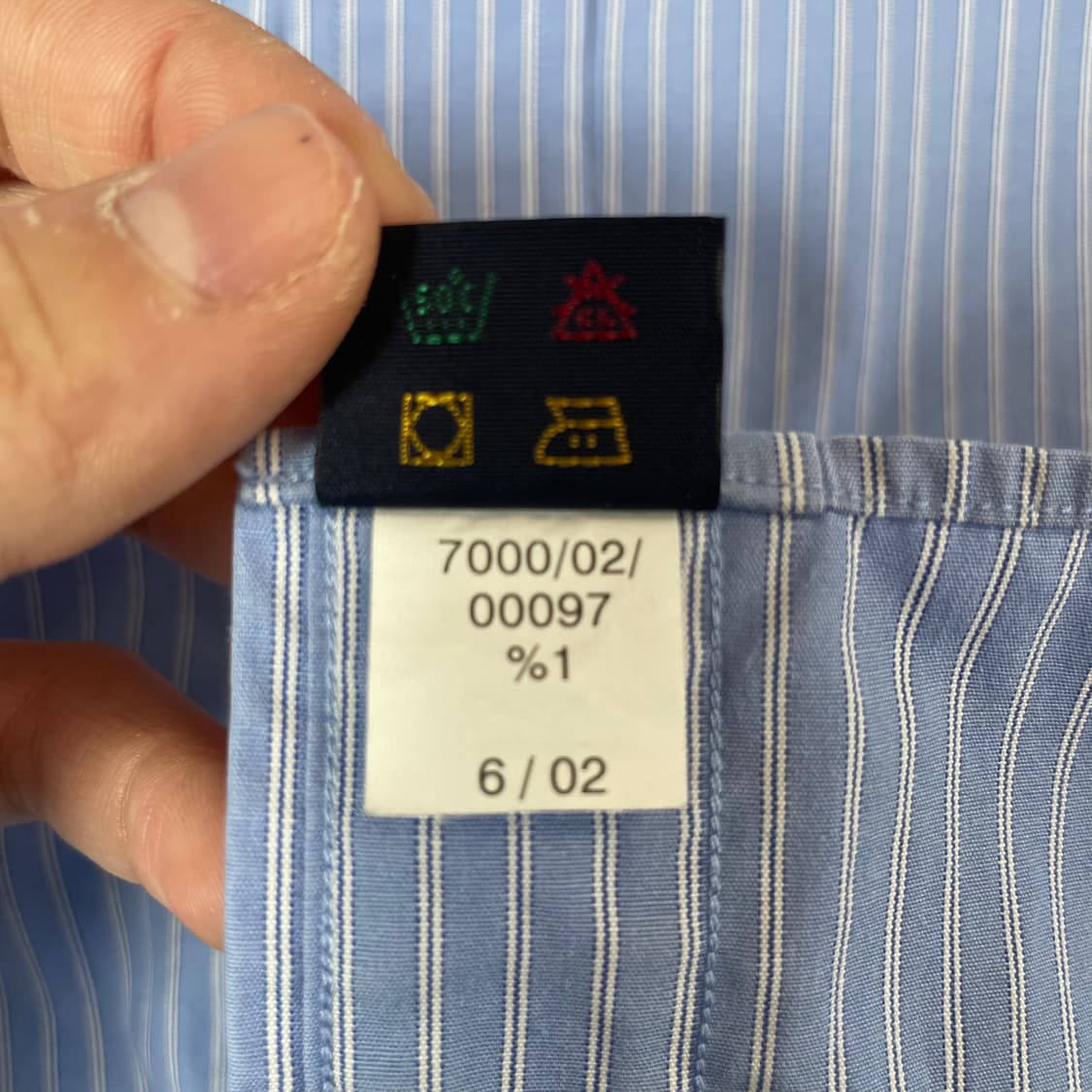 타미힐피거 월계수 자수 레귤러 핏 스트라이프 옥스퍼드 셔츠 상품이미지6