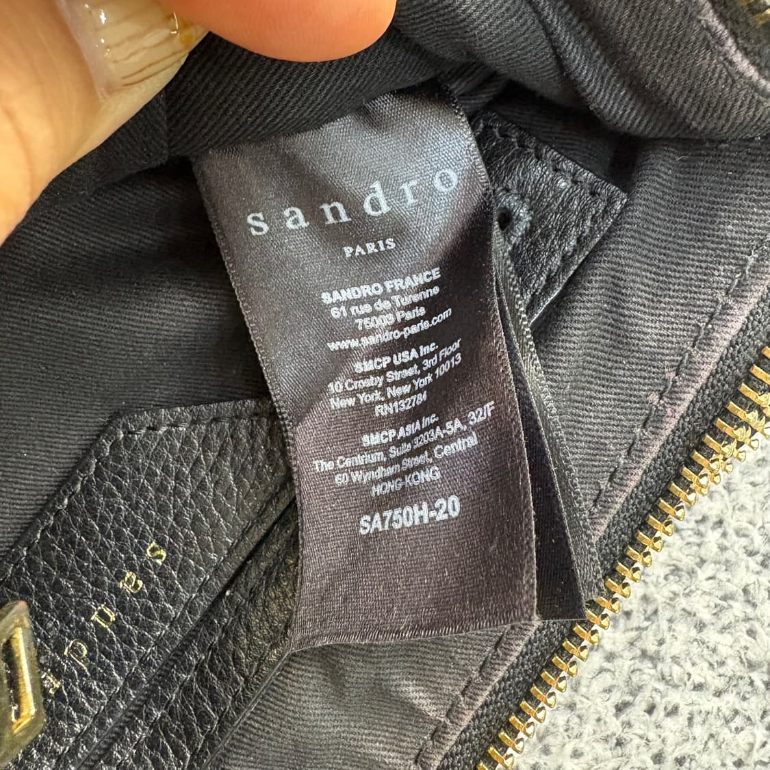 산드로 더블지퍼 크로스백 0413J 상품이미지9