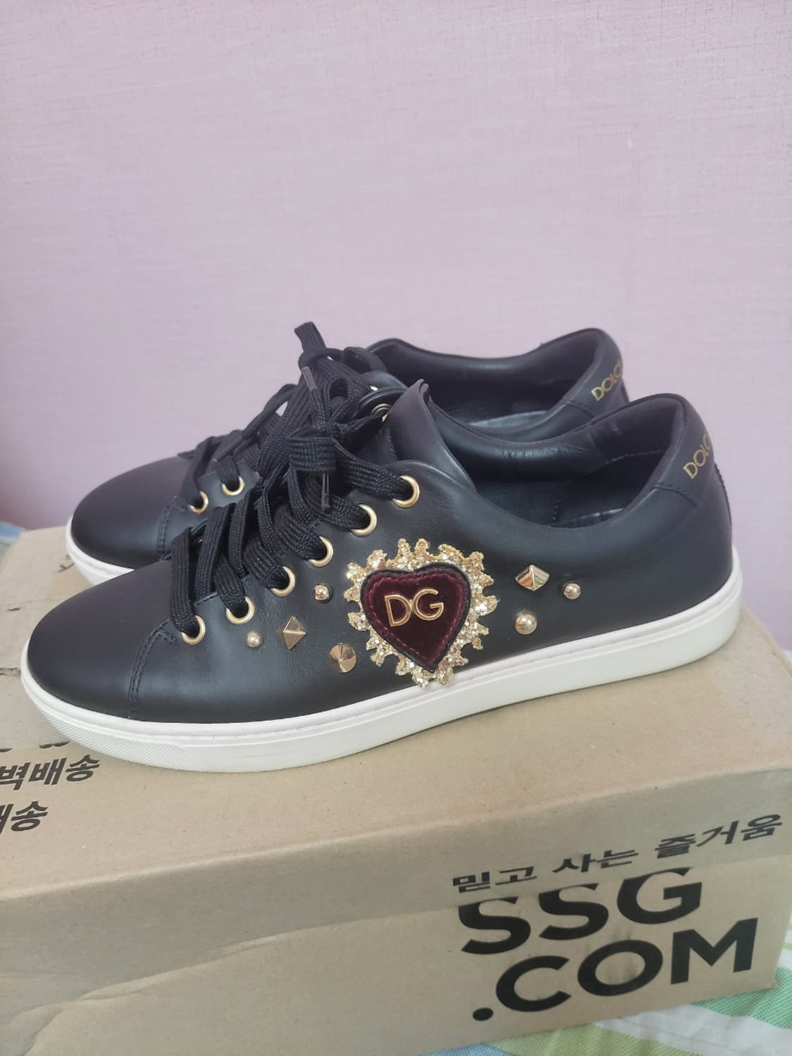 정품)급처2~3번신은상태최상!돌체앤가바나 D&G 하트 공주스니커즈 운동화 상품이미지7