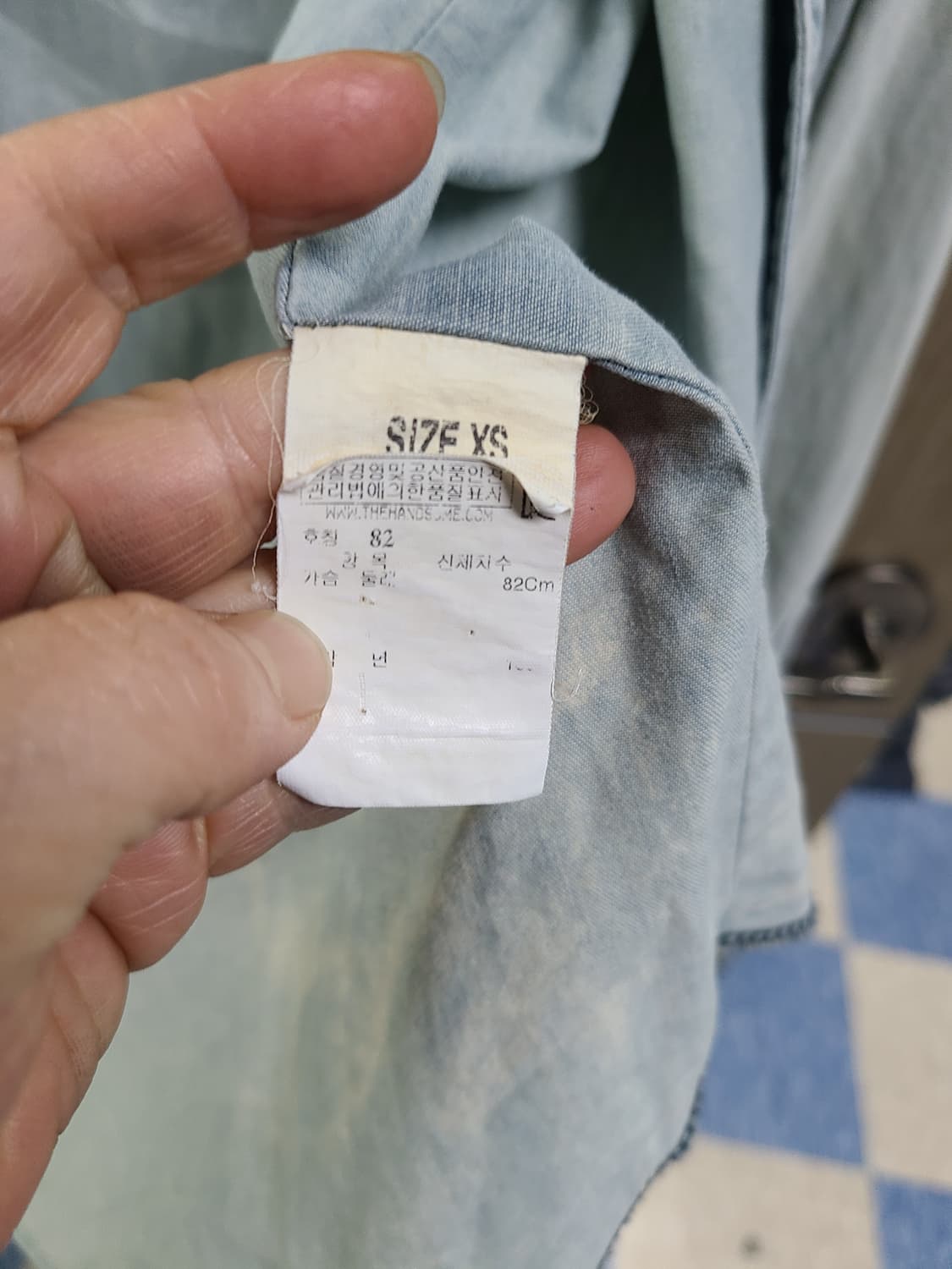 이태리 솔드아웃 여성 데님 셔츠 xs 상품이미지7