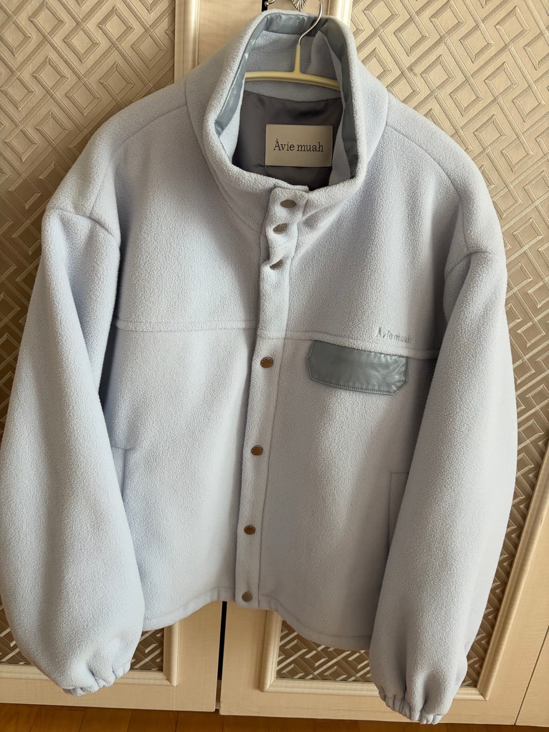 아비에무아 오버사이즈 로고플리스쟈켓 상품이미지6