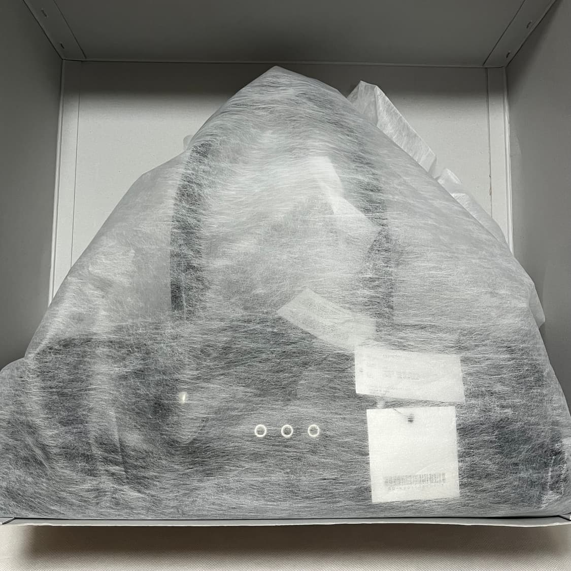 꼼데가르송 26ss 아일렛 롱 핸들백 미디움/블랙 상품이미지8