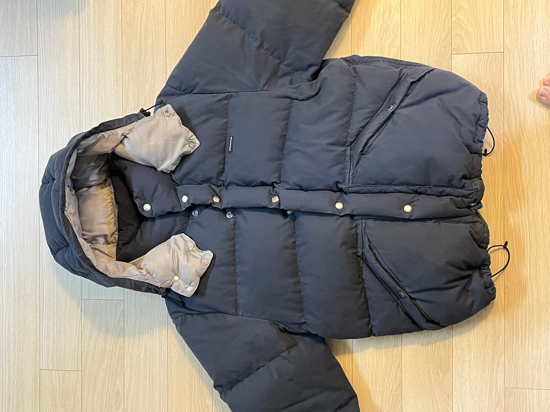 디스이즈네버댓 클래식 립스탑 다운 파카 블랙 상품이미지3