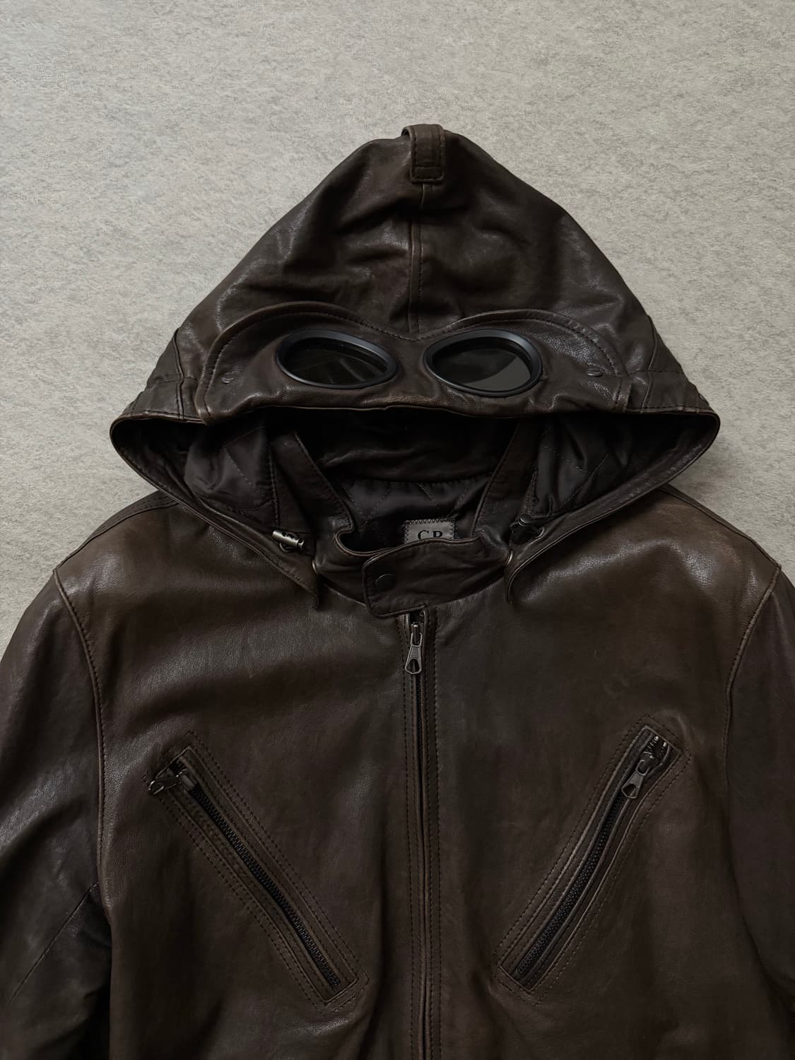 CP컴퍼니 고글 램스킨 레더자켓 상품이미지3