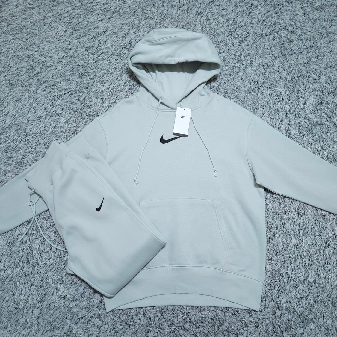 나이키) S 여자 오버핏플리스후디+하이웨스트조거 / 왕눈이샵 상품이미지1