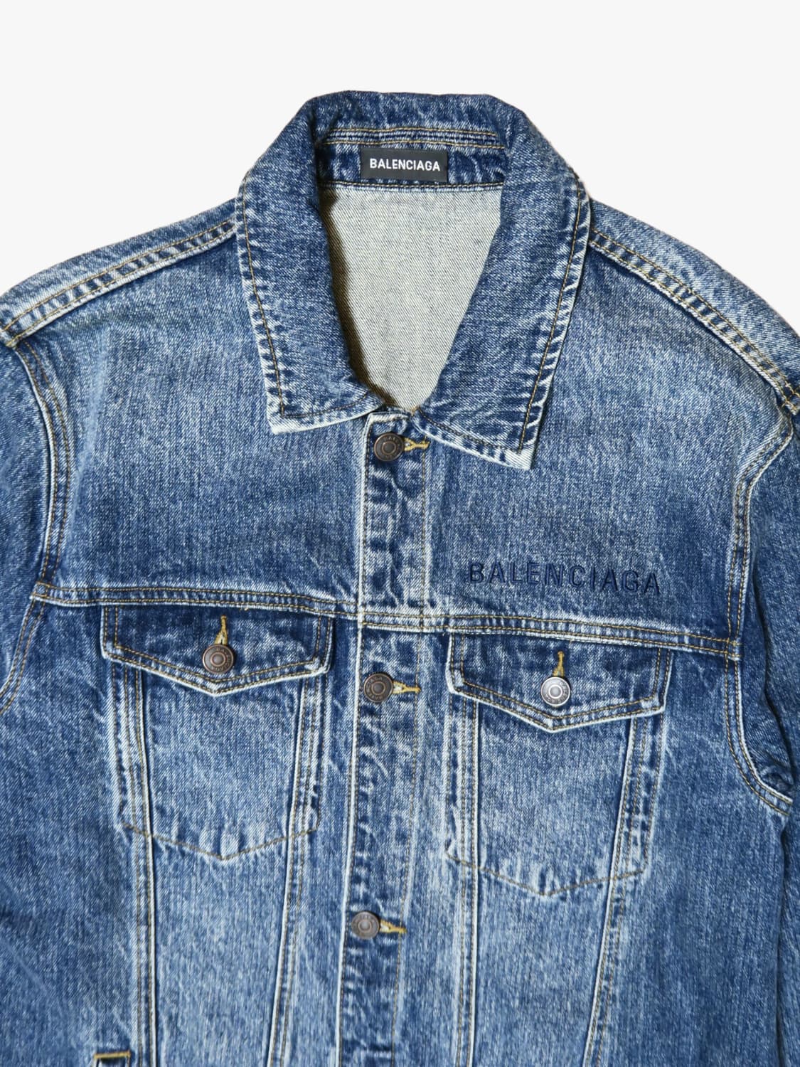 발렌시아가 데님 청자켓 3XL 상품이미지3