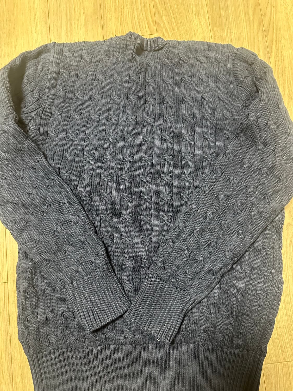 폴로 랄프로렌 라운드넥 꽈배기니트 상품이미지4