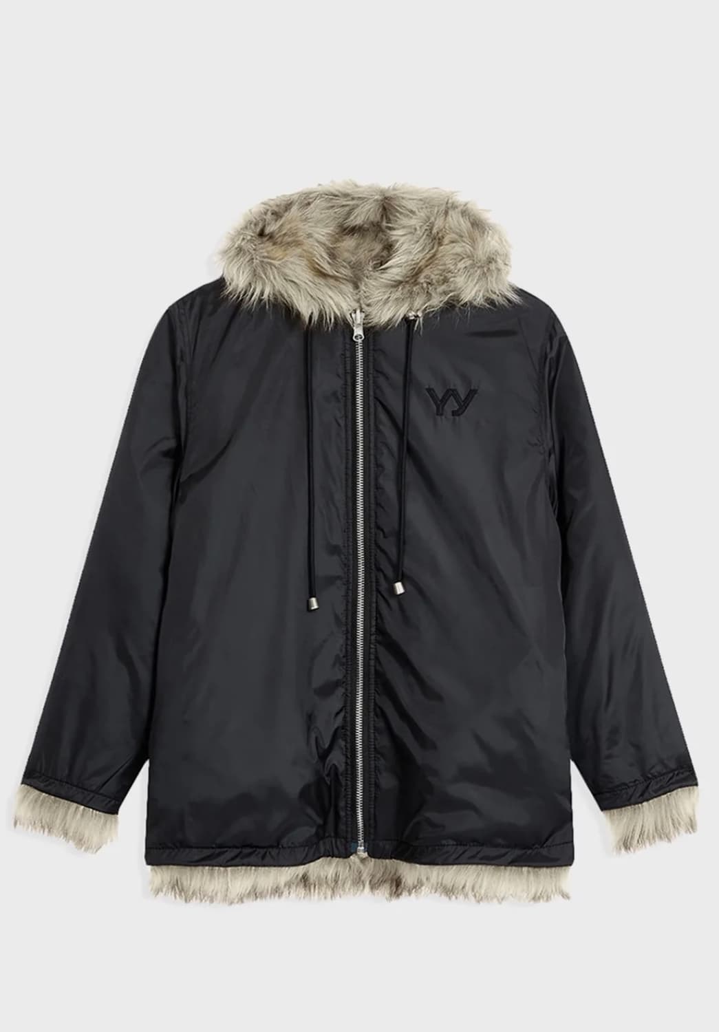 오픈와이와이 REVERSIBLE FAUX FUR HOOD JACKET 상품이미지4