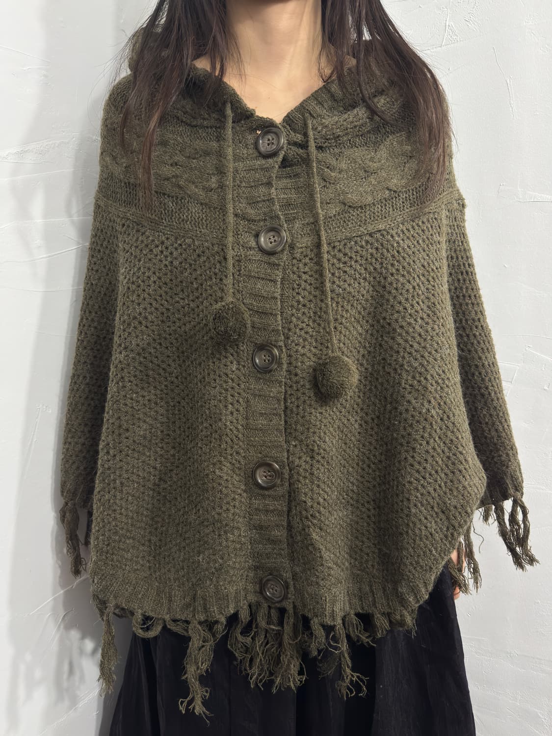 sorridere hood knit cape 상품이미지1