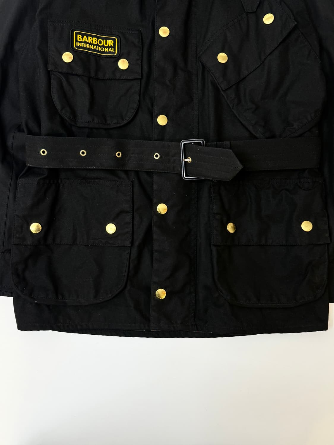 Barbour 바버 인터내셔널 벨티드 왁스 자켓  상품이미지5