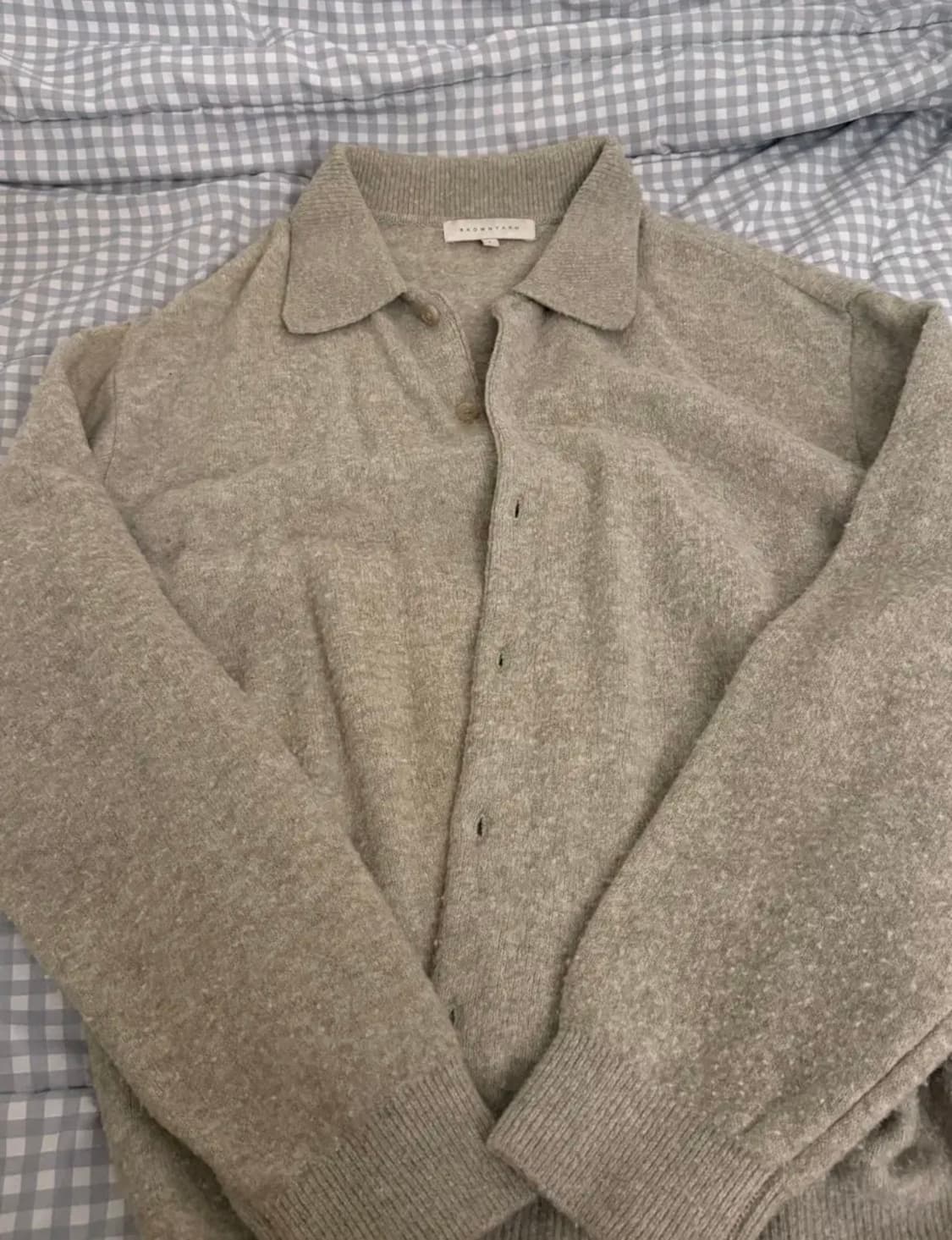 브라운야드 라이트올리브 가디건 3 상품이미지2