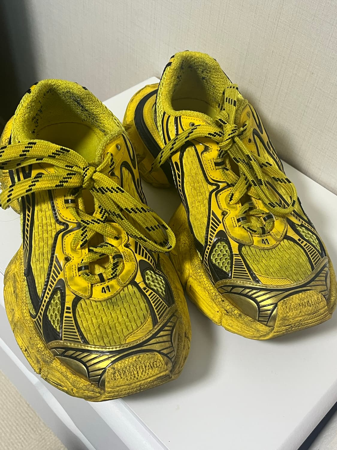 발렌시아가 3xl 옐로우 블랙 41사이즈 상품이미지2