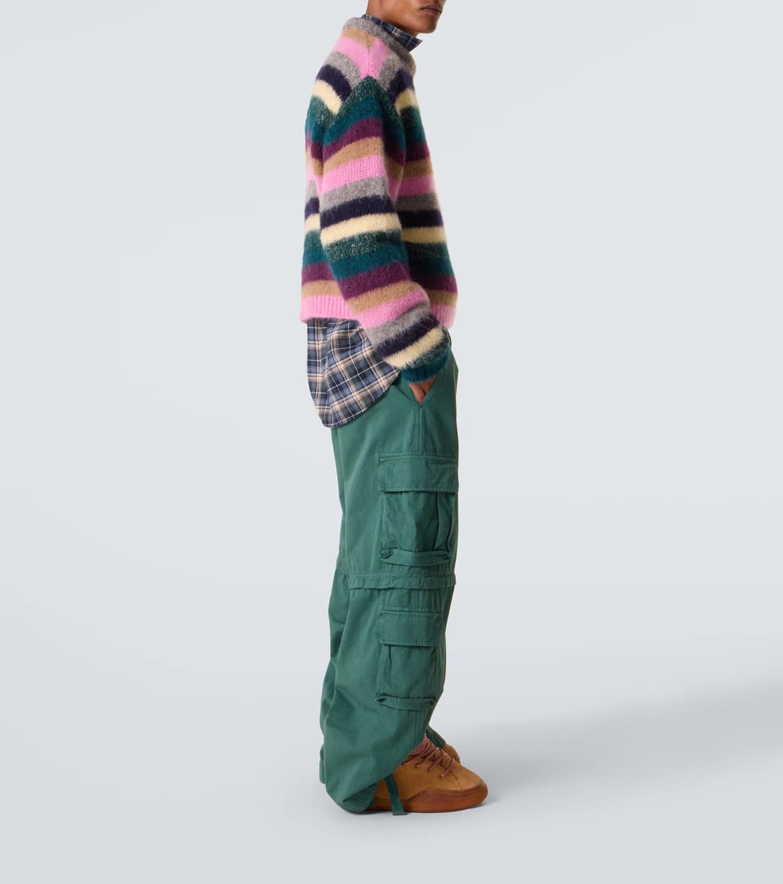 [250~290]이알엘 ERL VAMP 하이 스케이트 스니커즈/브라운 상품이미지4