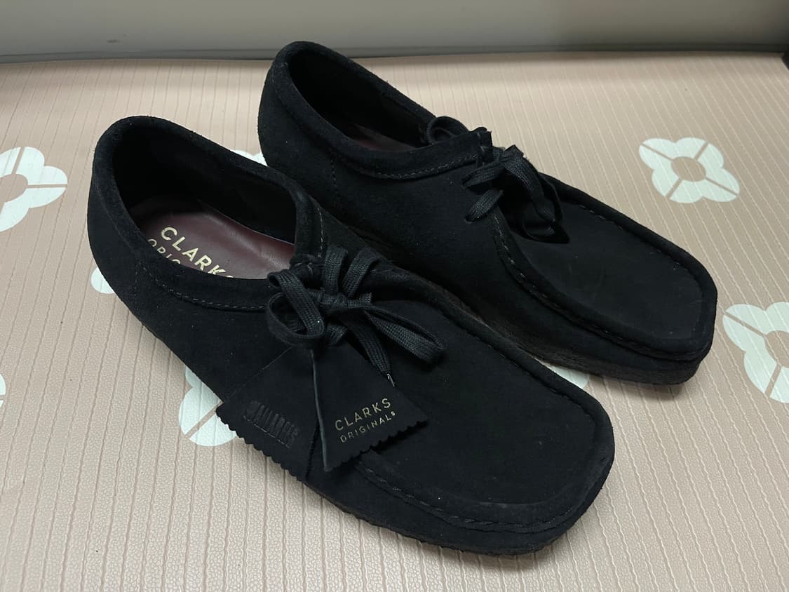 클락스 정품 왈라비 스웨이드 블랙 UK6 상품이미지4