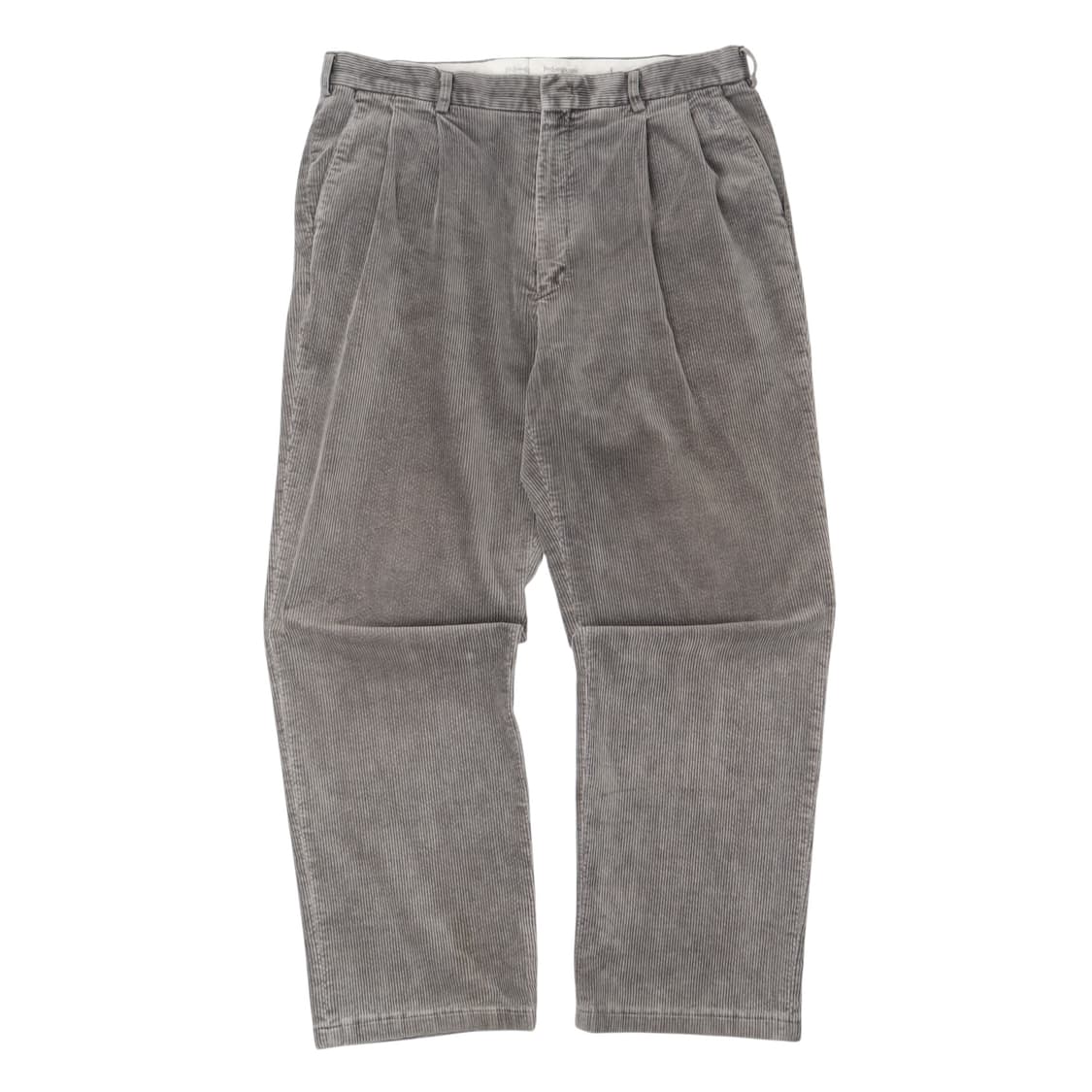 입생로랑 뿌르 옴므 그레이 핀턱 코듀로이 팬츠 상품이미지1