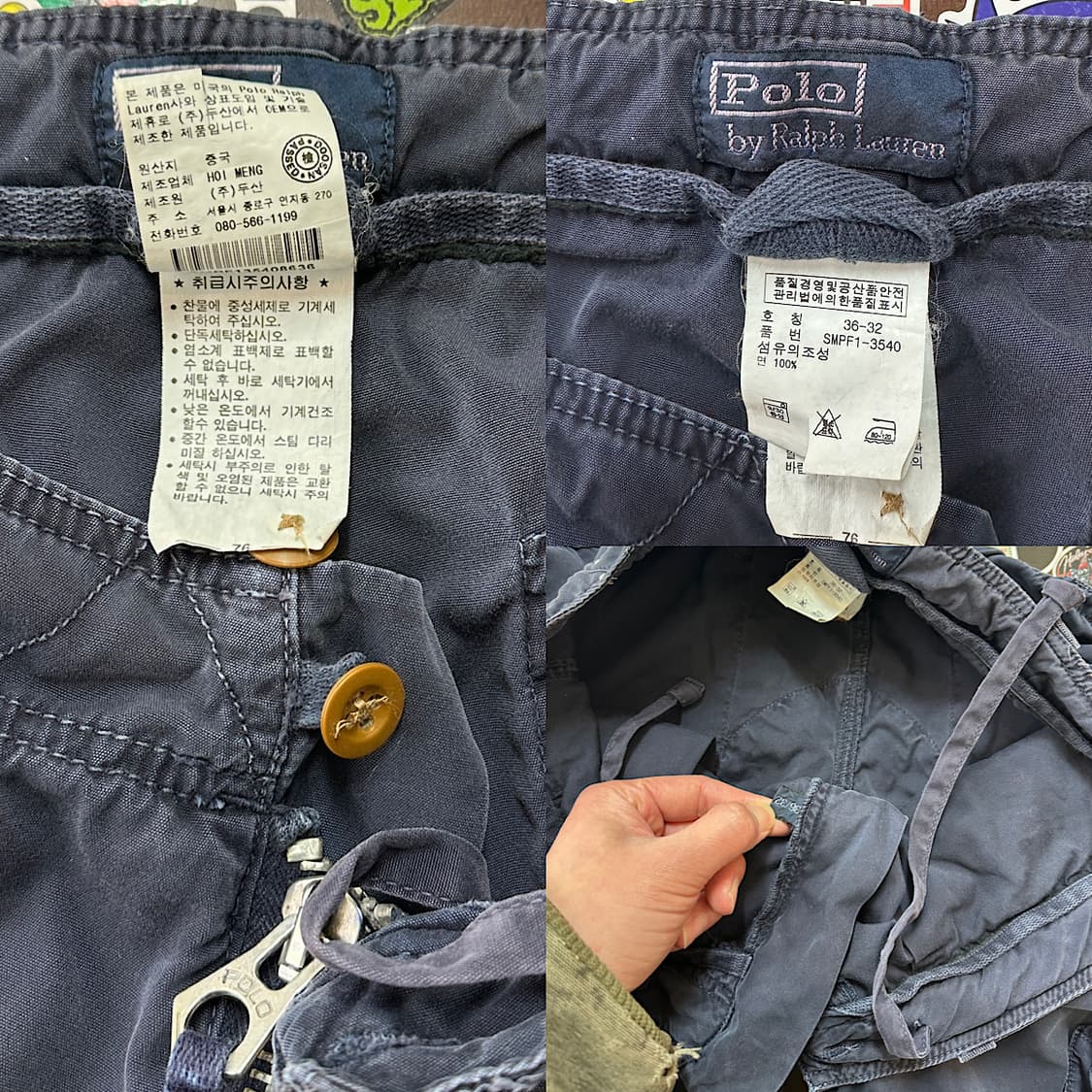 9~00s 폴로 랄프로렌 탄창 밀리터리 카고 팬츠 36 상품이미지8