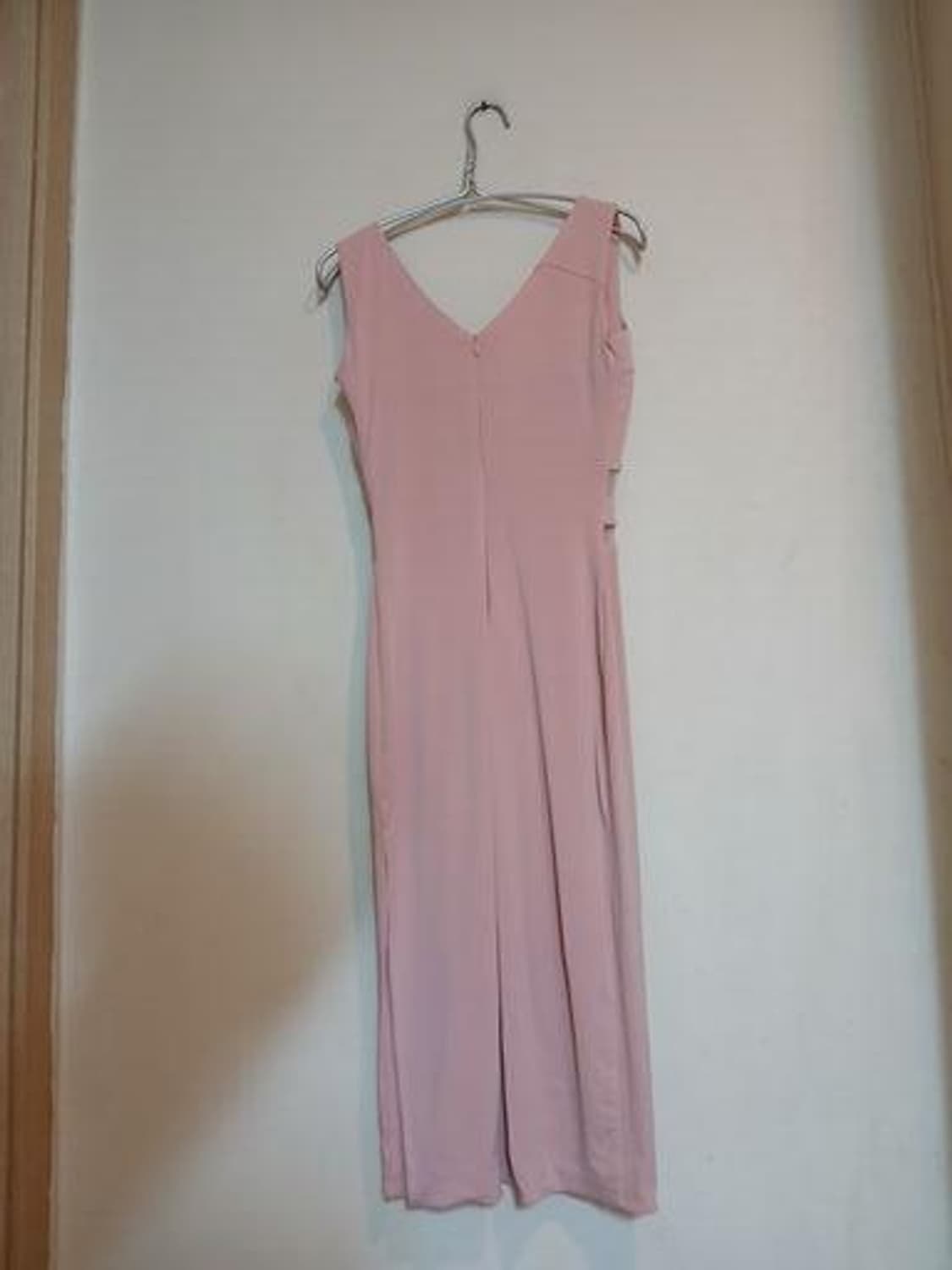 새상품) 파티룩 크롭 딥브이 레이스 슬림 원피스 민소매 드레스 섹시 홀복 상품이미지4