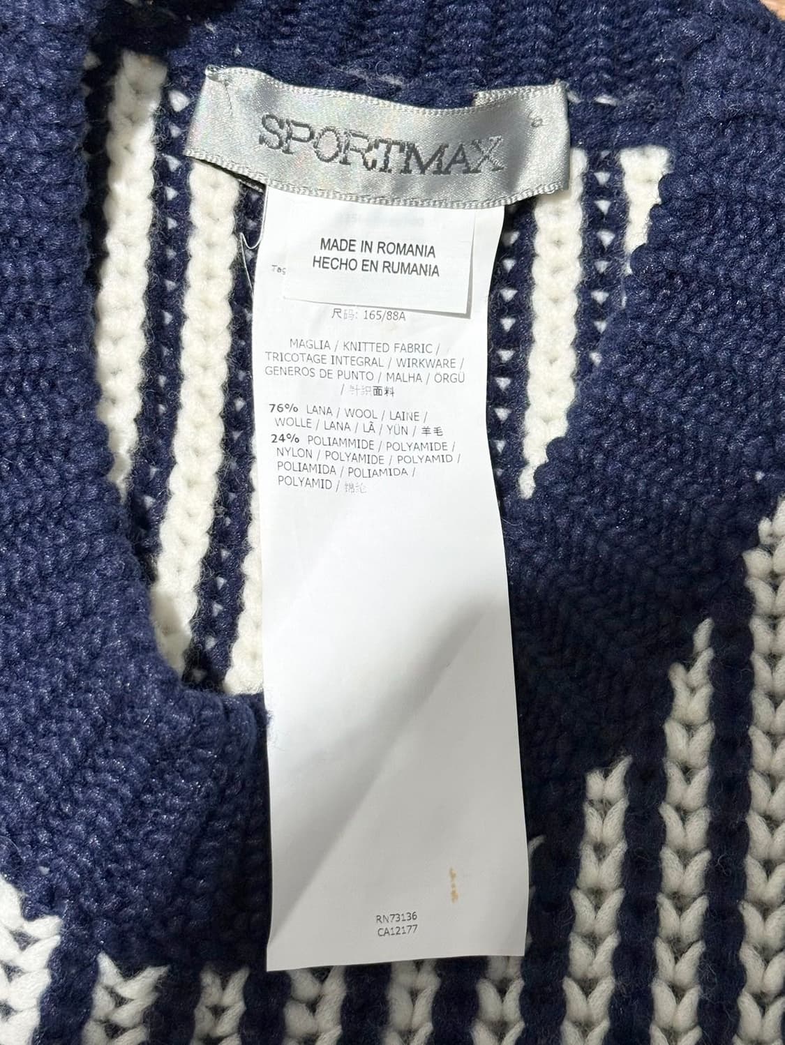 스포츠맥스 네이비 라나 울 니트 베스트  상품이미지7