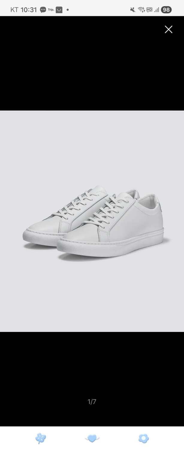 무신사 스텐다드 키높이 레더 코트 스니커즈 Mark 2 [화이트] 상품이미지3