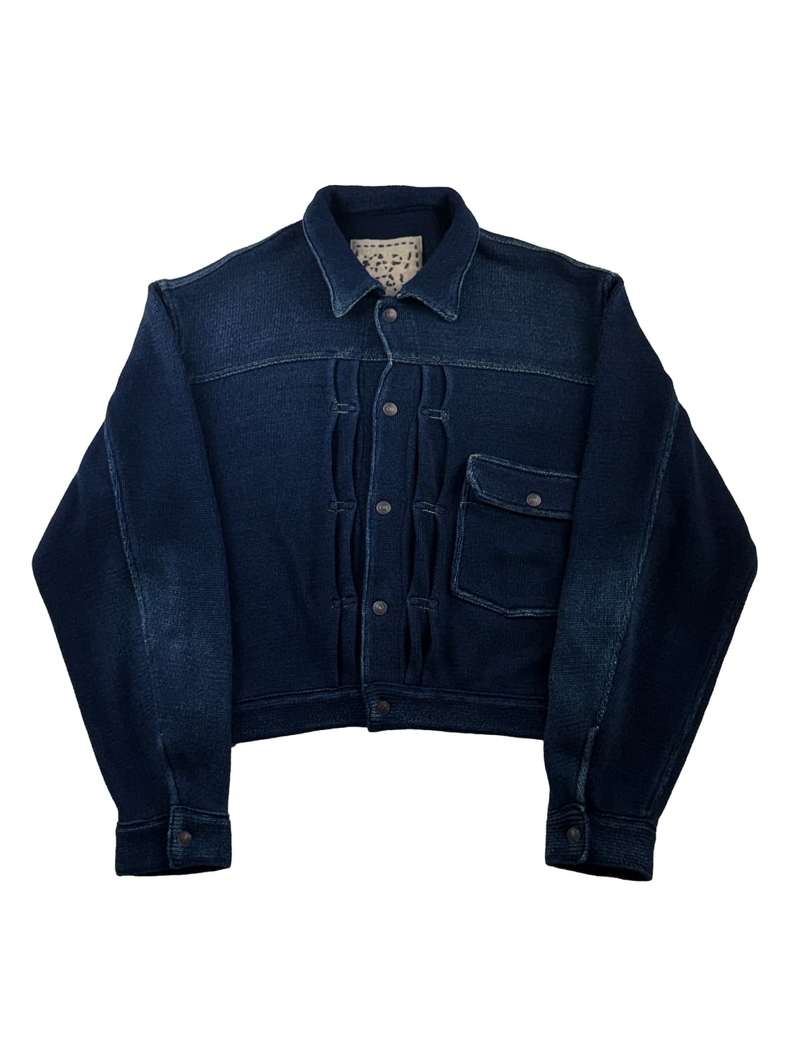 캐피탈 5G IDG 코튼 니트 퍼스트 자켓 인디고 다크 상품이미지1