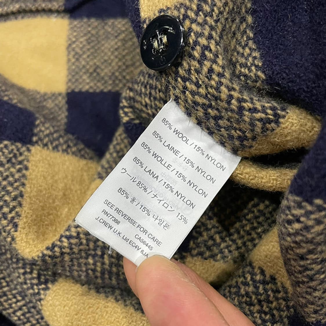 제이크루 웰니스 앤 바르니스 울 플란넬 남방 (M) 상품이미지5