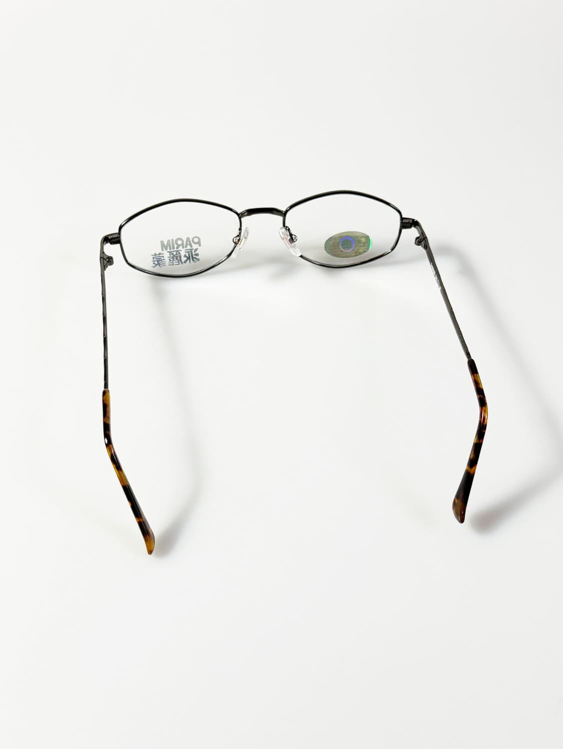 90s PARIM 건메탈 슬림 오벌 프레임 빈티지 안경 상품이미지5