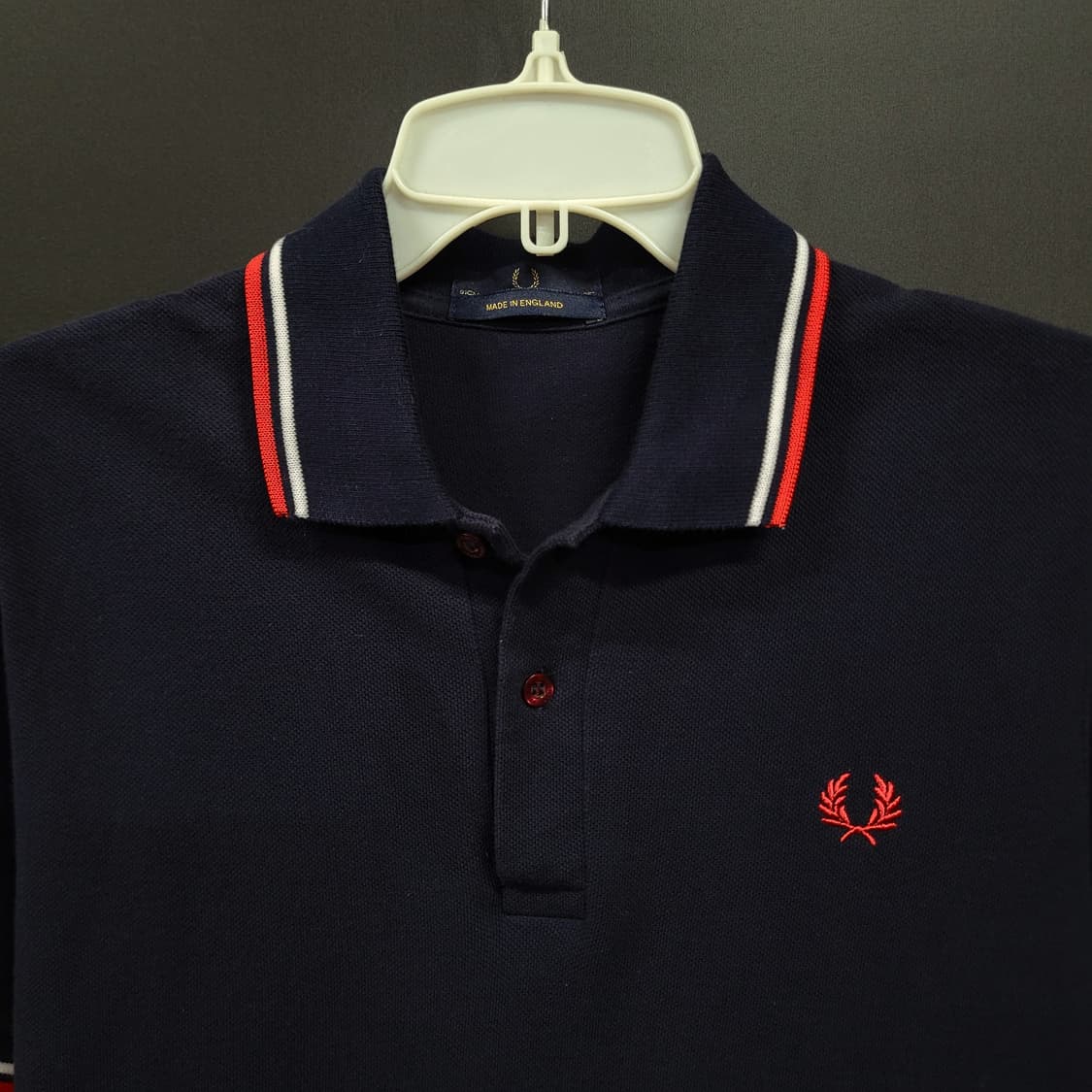 FRED PERRY 프레드페리 잉글랜드 자수로고 셔츠 상품이미지2