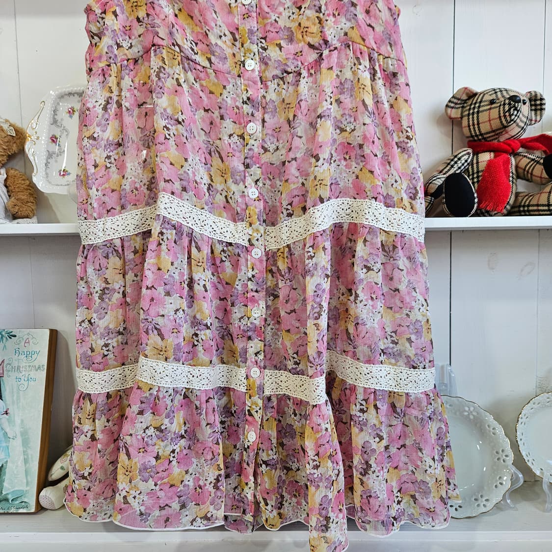 플라워 쉬폰 원피스 상품이미지3