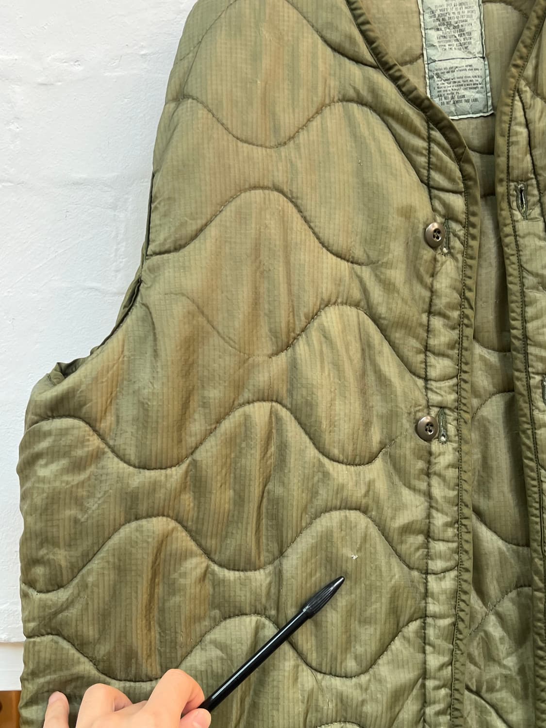 미군 오리지널 M-65 필드 자켓 라이너 M 상품이미지8