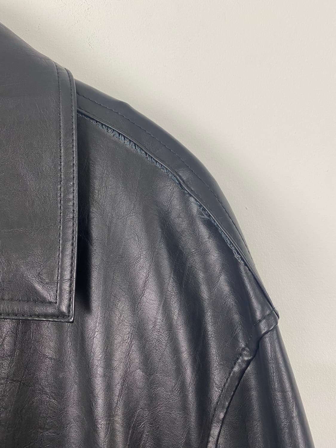 서피스에디션 레더 가죽 코트 자켓 L (하자o) 상품이미지5