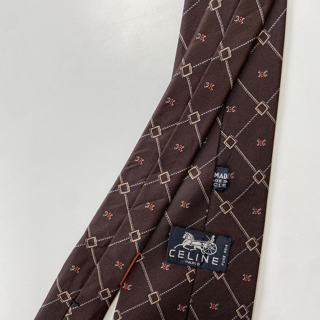셀린느(CELINE) 모노그램 정품 명품 넥타이 10.7cm 상품이미지5