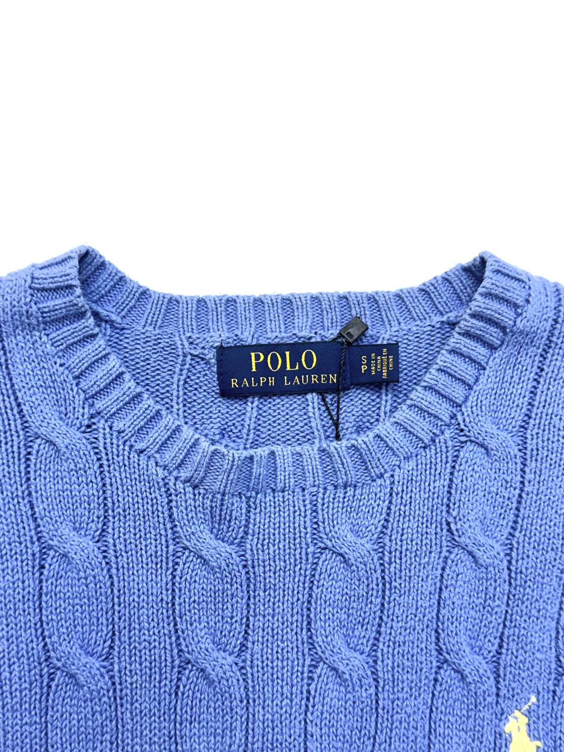 Polo 폴로 랄프로렌 스카이블루 컬러 케이블 니트 상품이미지5