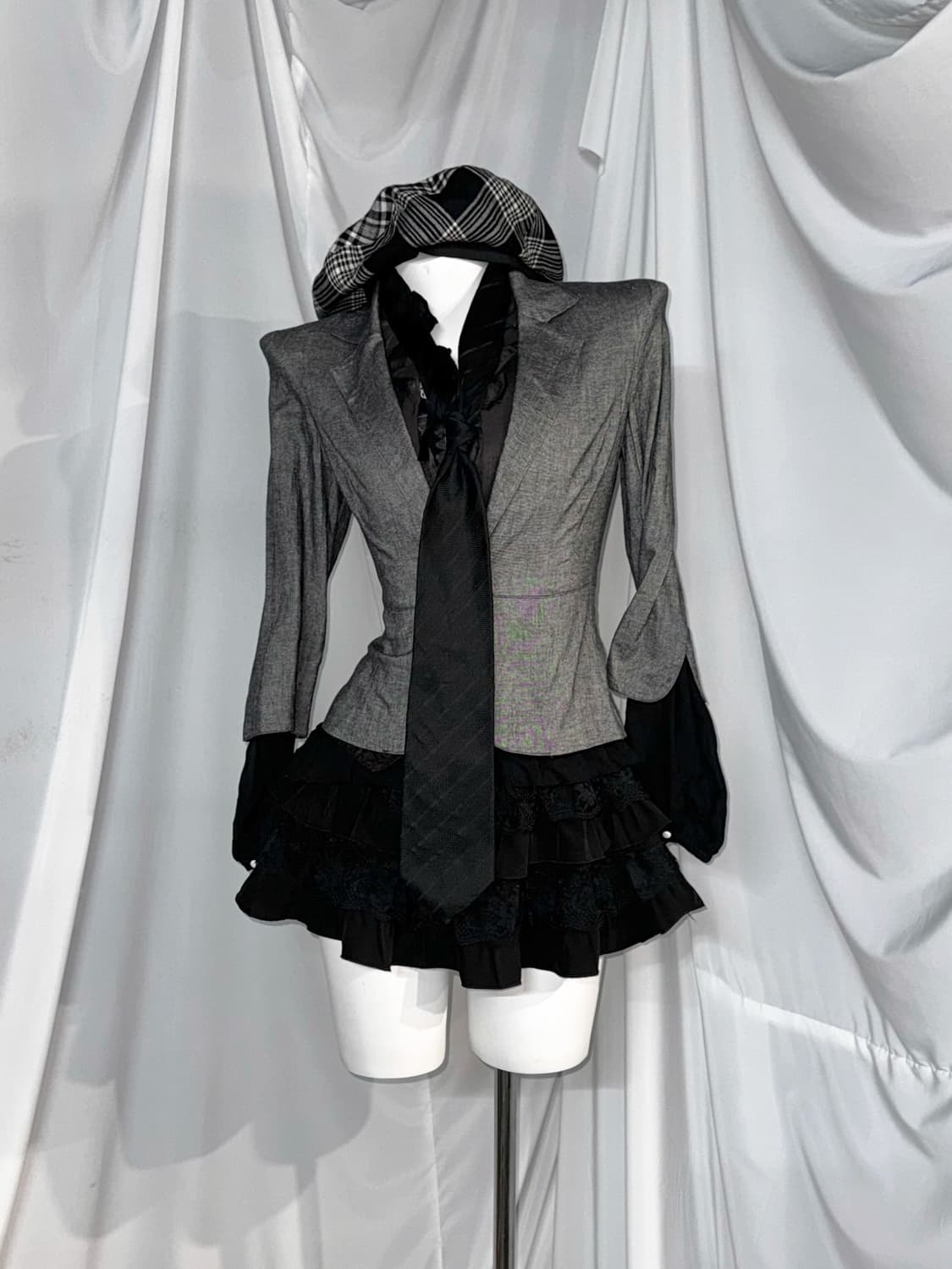 (7pcs) 무채색 공겜여주 데일리 아일렛 코디세트 상품이미지8