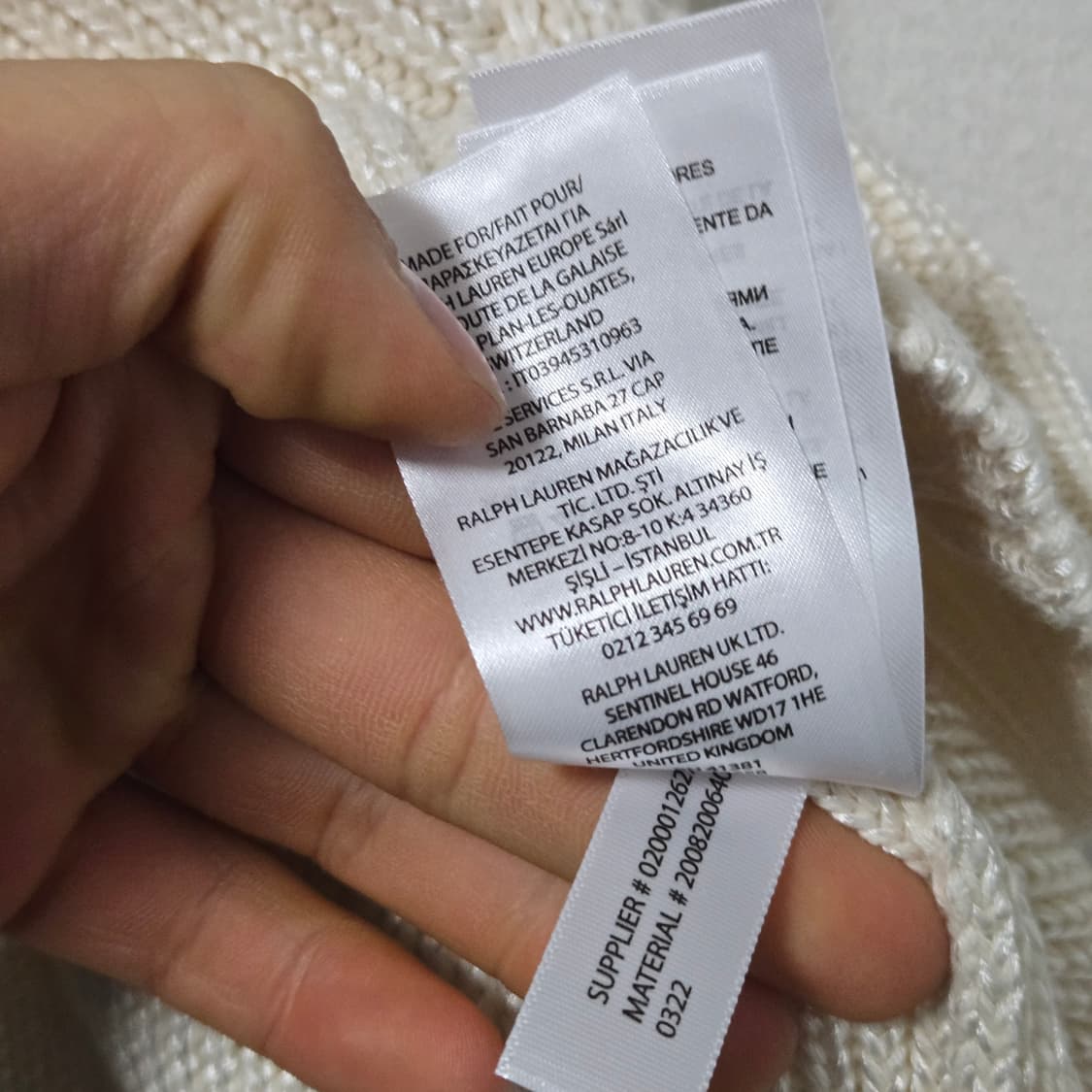 로렌랄프로렌 블랙라벨 코튼 니트 / 여성 니트/ 여자 니트  상품이미지5