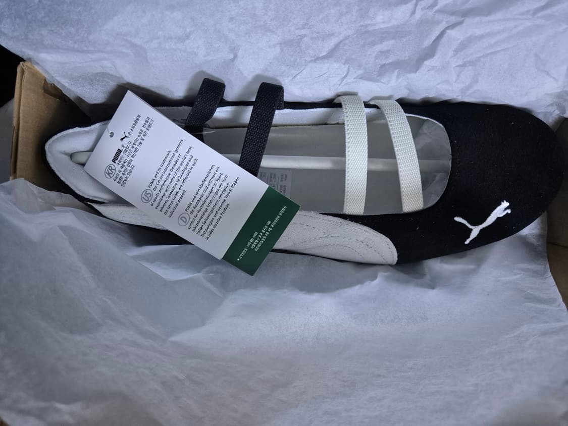 (새상품) 푸마 스피드캣 발레 스웨이드 블랙 실버 상품이미지3