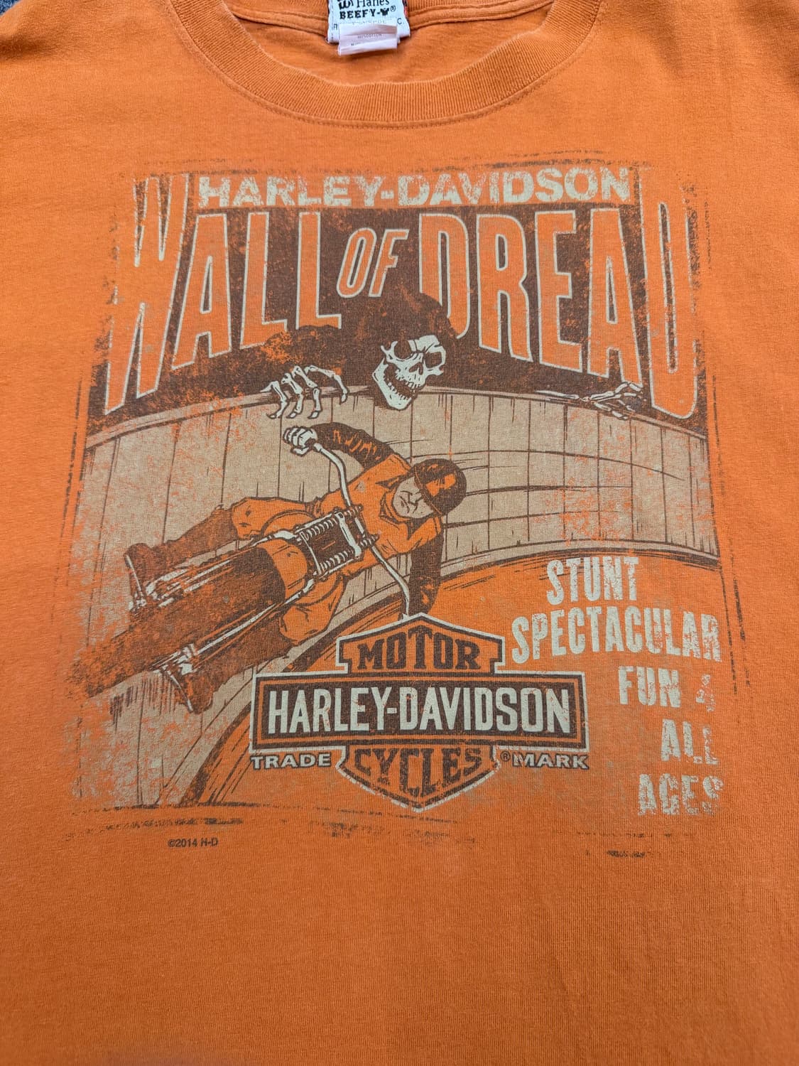 XL) 할리데이비슨 빈티지 스턴트 프린팅 반팔 티셔츠 상품이미지3