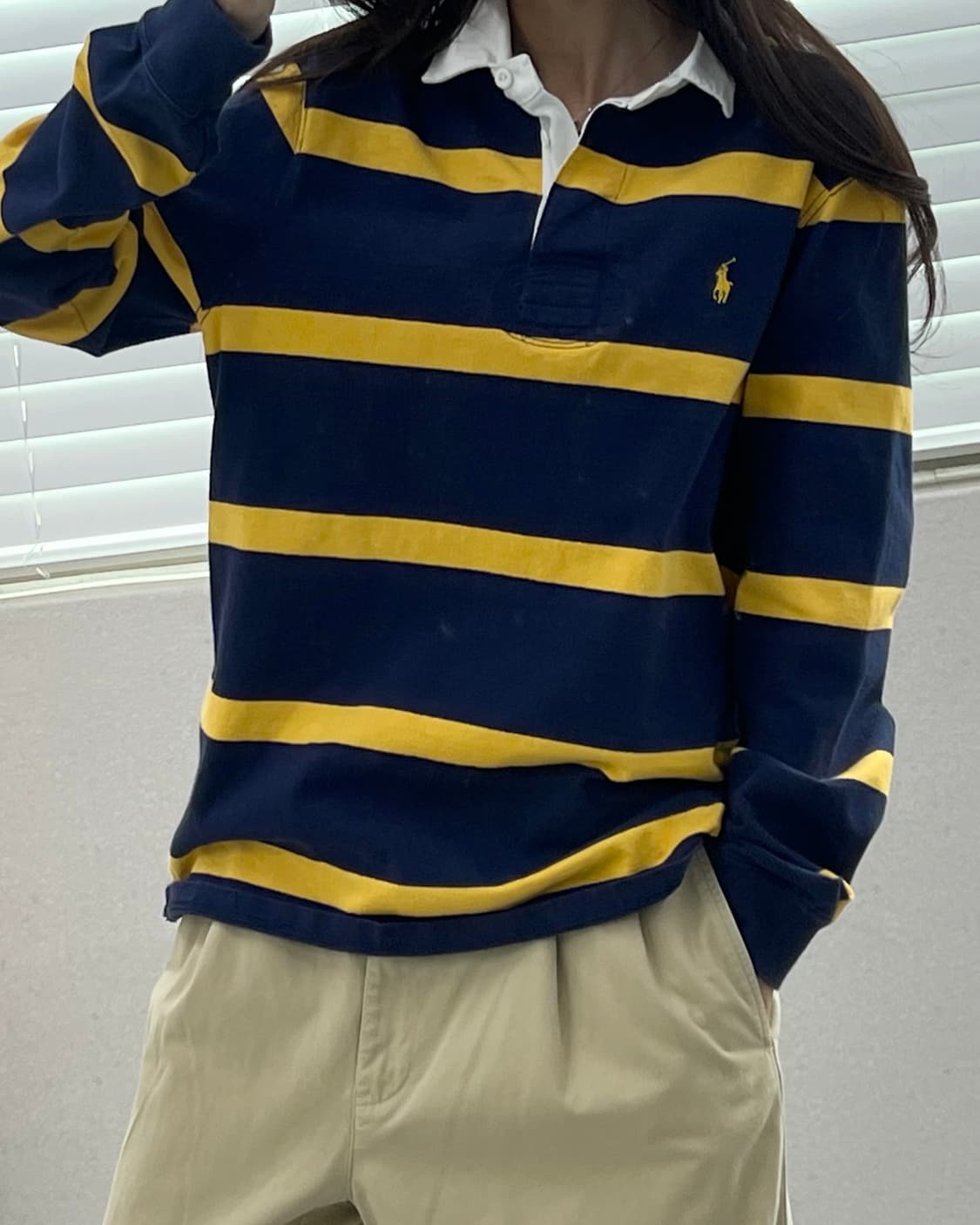 (L)폴로 꿀벌 럭비티-M1826 상품이미지8