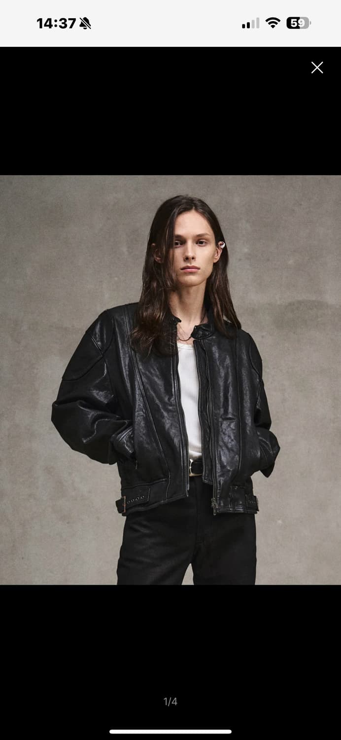 엘무드 나이프램 레더자켓 46 상품이미지1