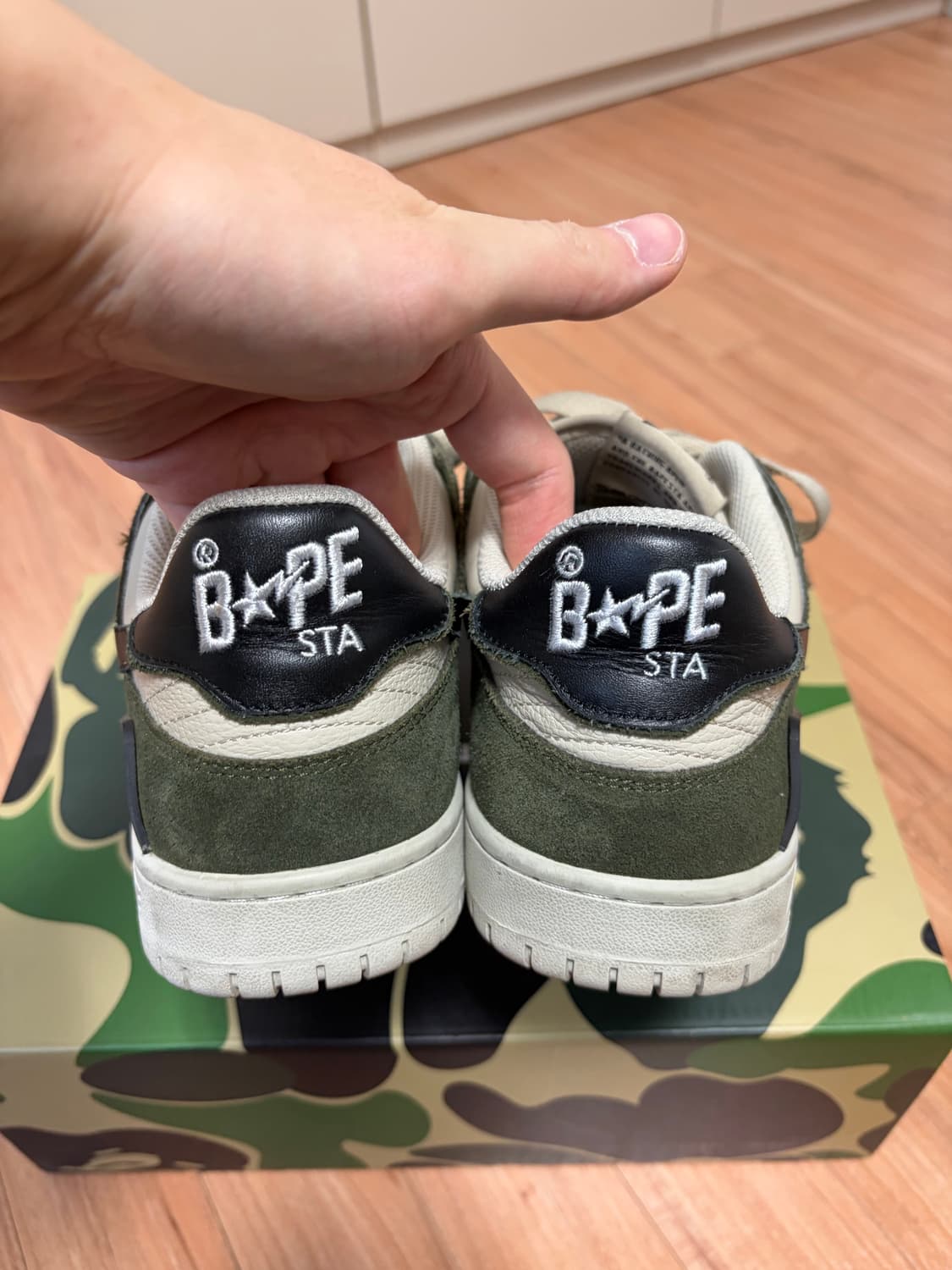 [280] 베이프 SK8 스타 올리브 상품이미지7