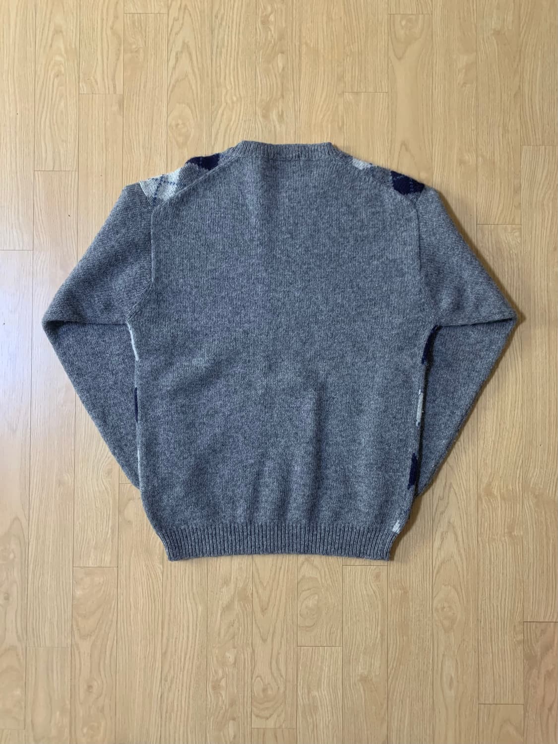 빈티지 아가일 울 스웨터 상품이미지2