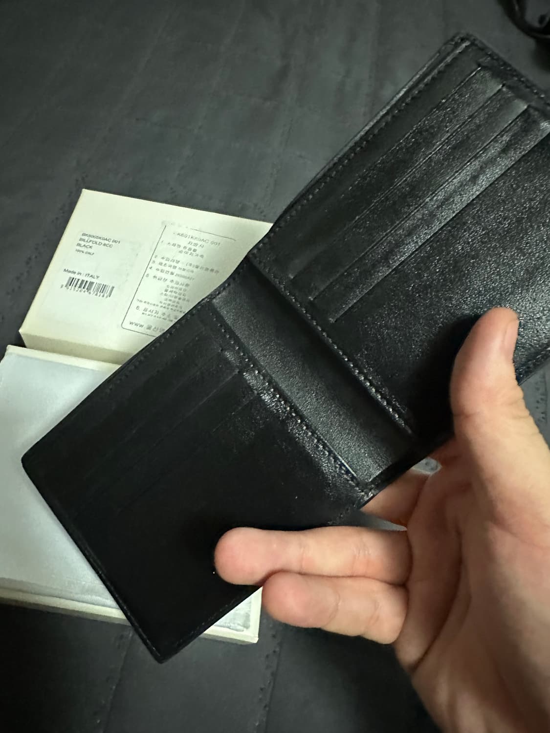 지방시 레터링로고 블랙 반지갑 (OS) 상품이미지4