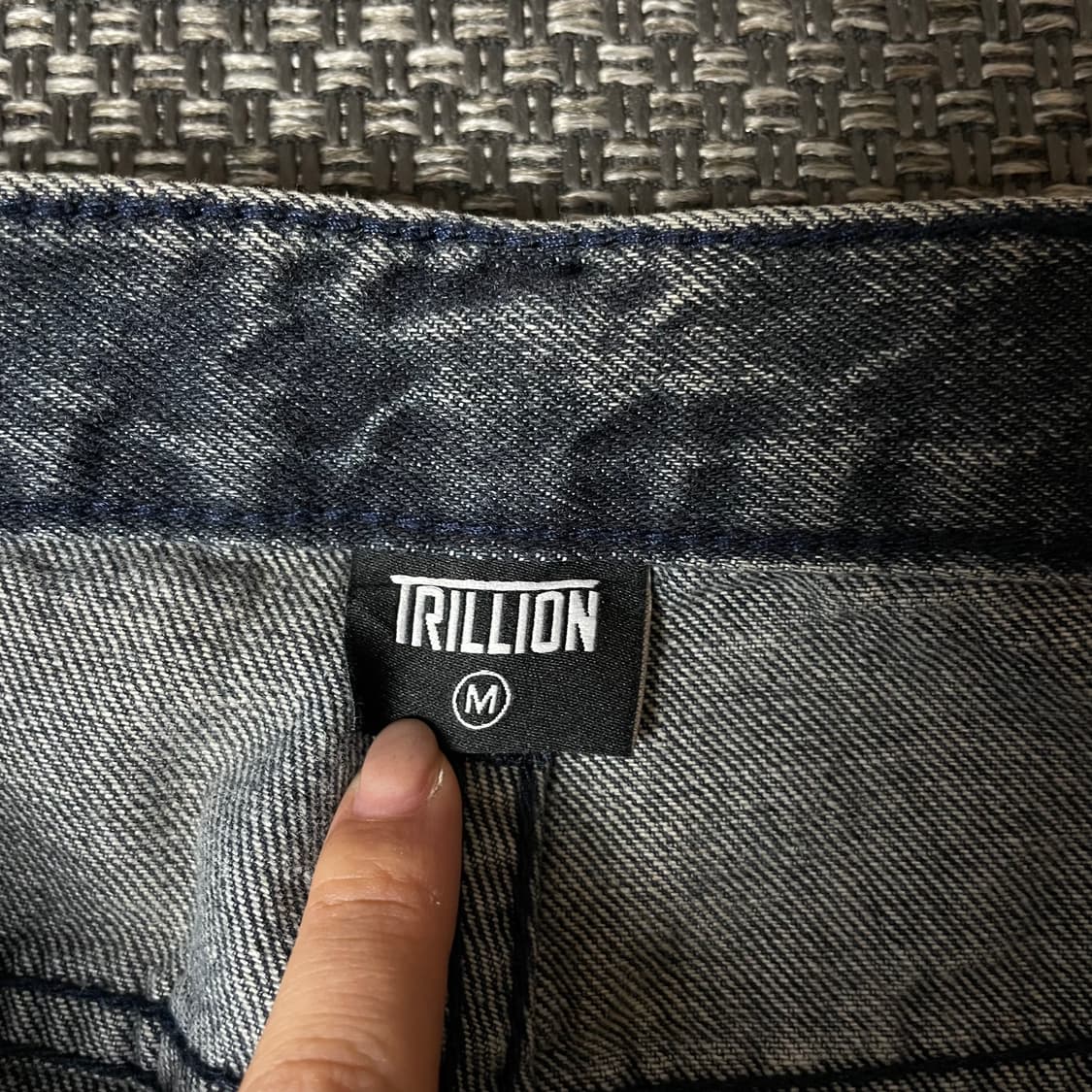(31) 트릴리온 그레이블루 데님 팬츠 M 상품이미지4