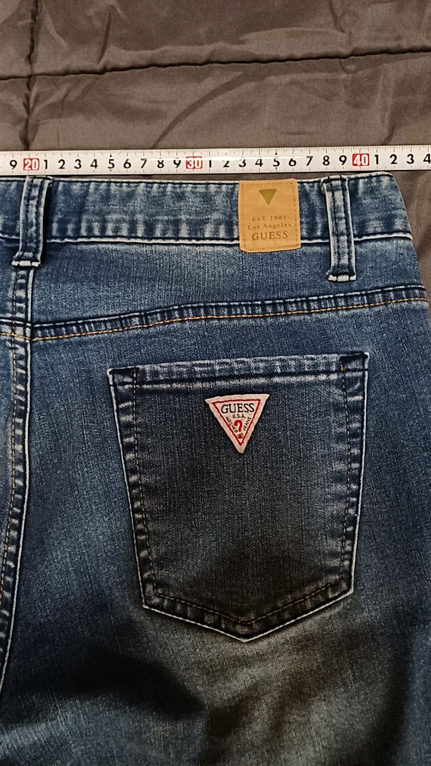 게스 슬림스판청바지 32인치 기장102 상품이미지6