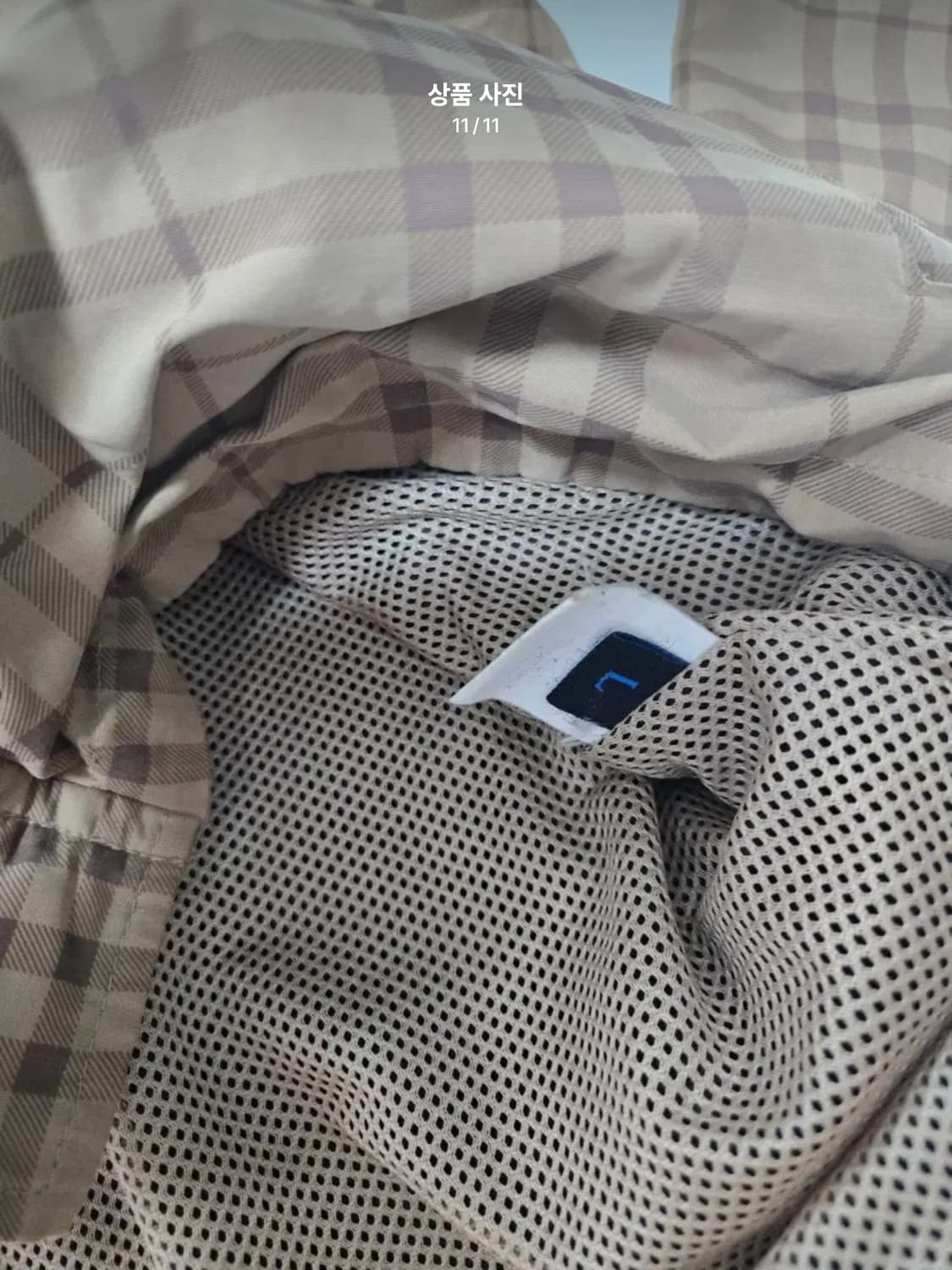 [L] 버버리 블루라벨 노바체크 후드 자켓 상품이미지10