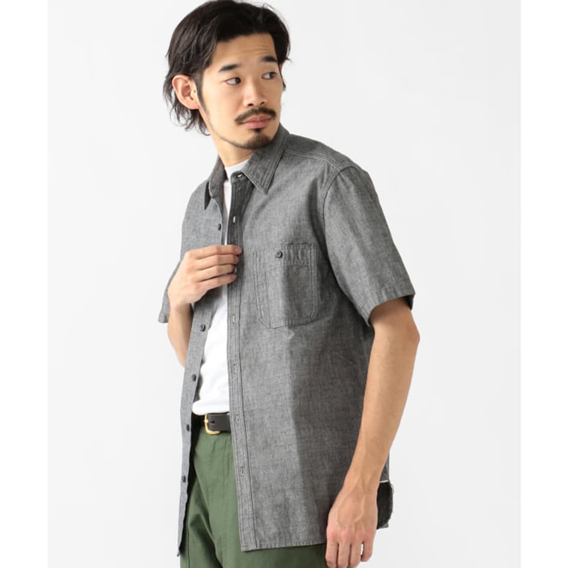 빔즈플러스 BEAMS PLUS Indigo Chambray 상품이미지5
